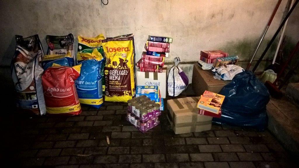 Noch etwas mehr an Futterspenden